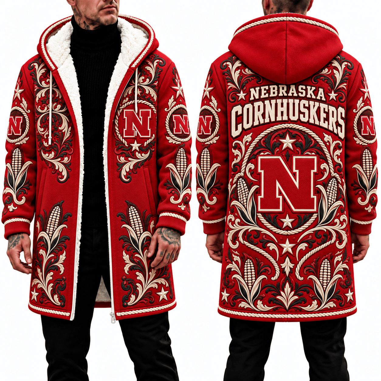 Nebraska Cornhuskers Men's Hood Coat