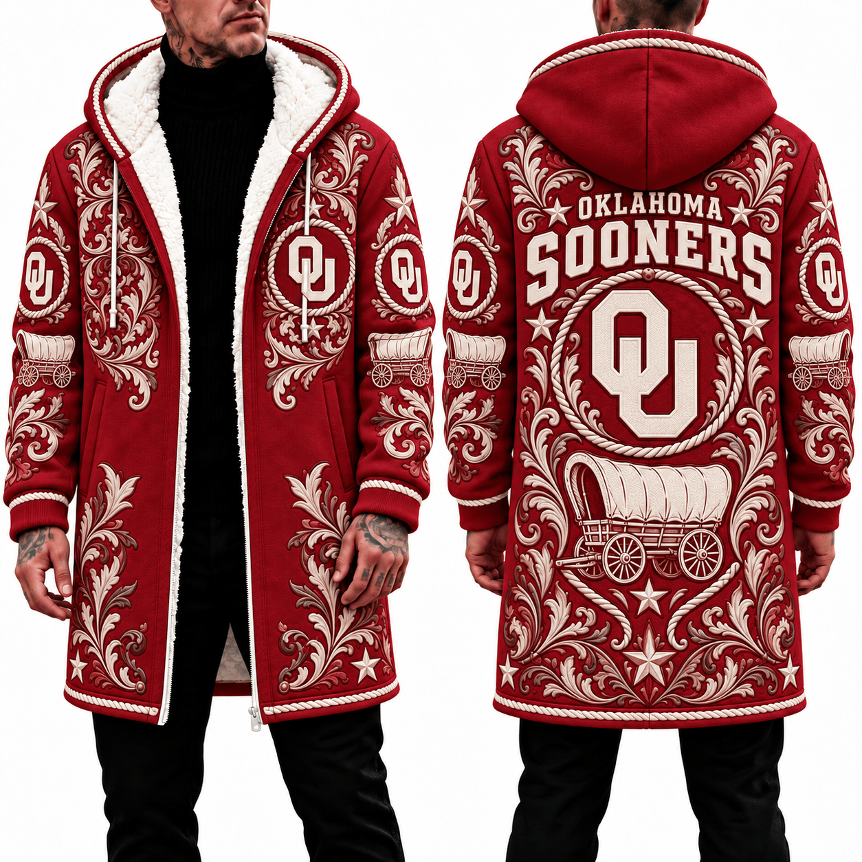 Oklahoma Sooners Men's Hood Coat