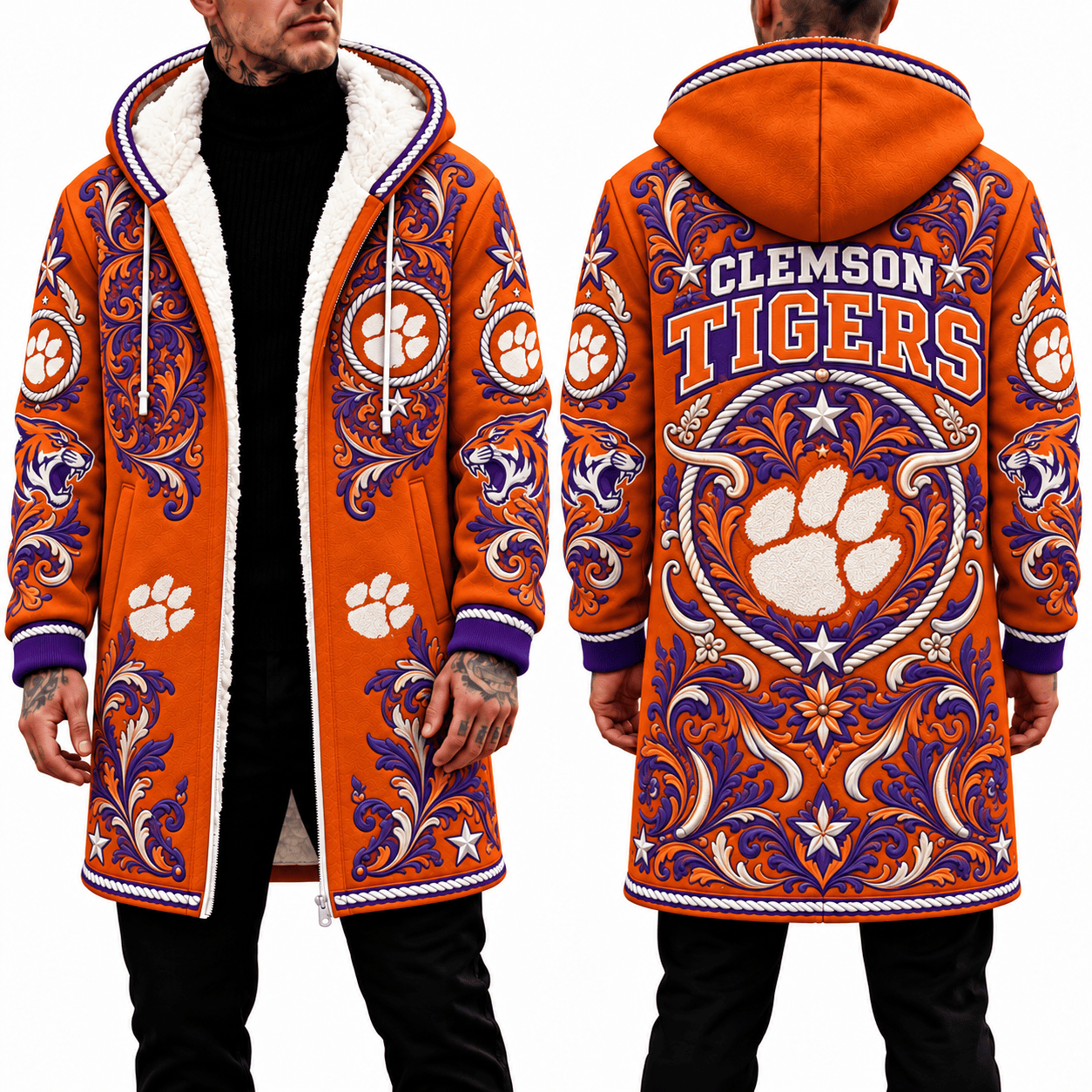 Clemson Tigers Men's Hood Coat