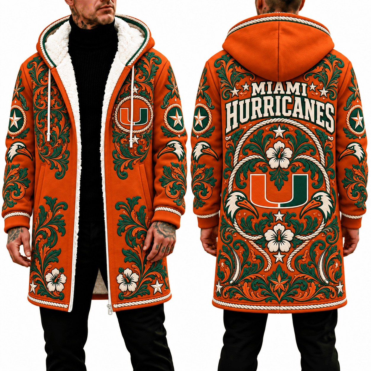Miami Hurricanes Men's Hood Coat