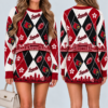 Louisville Cardinals Women's Argyle Shirt & Skirt Set