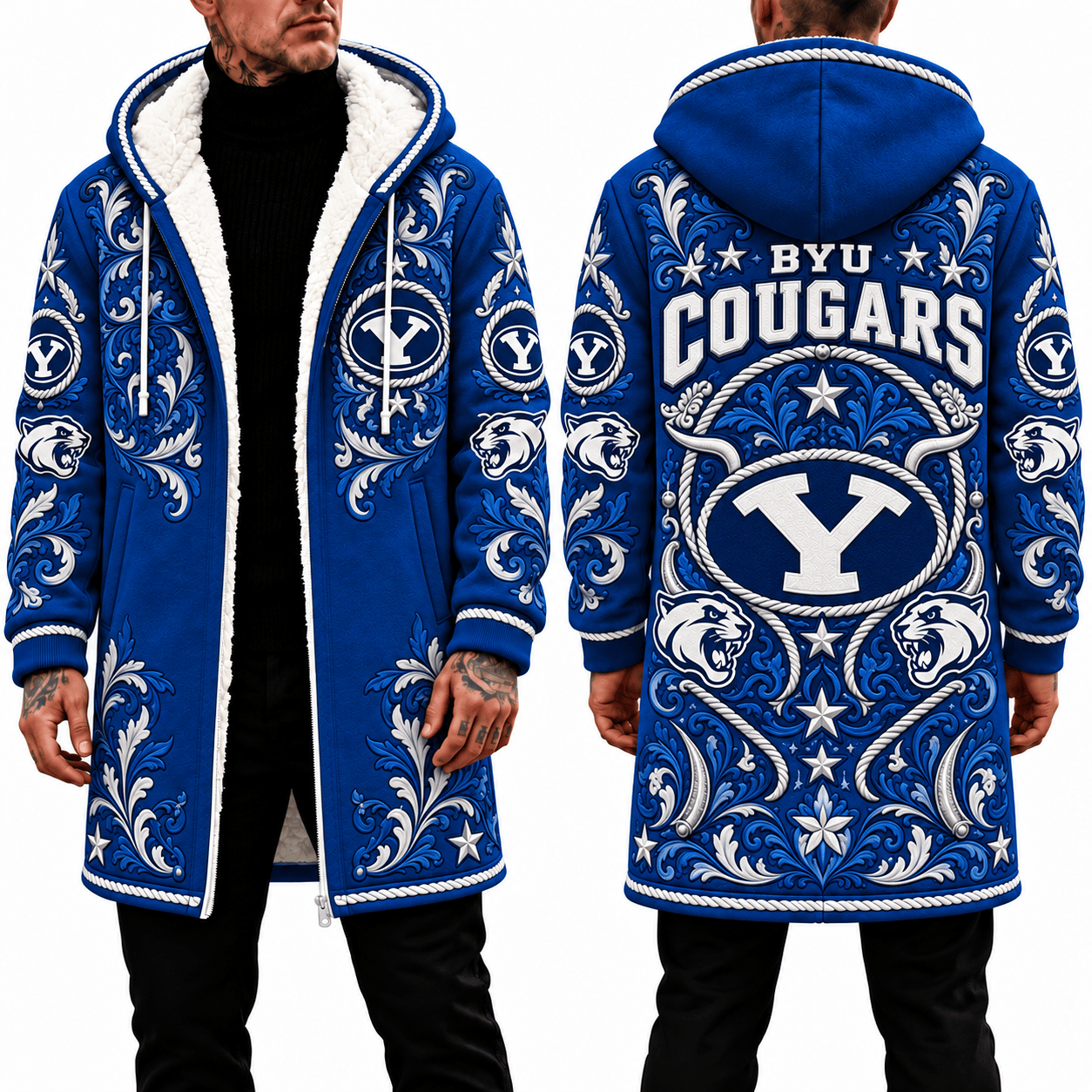 BYU Cougars Men's Hood Coat