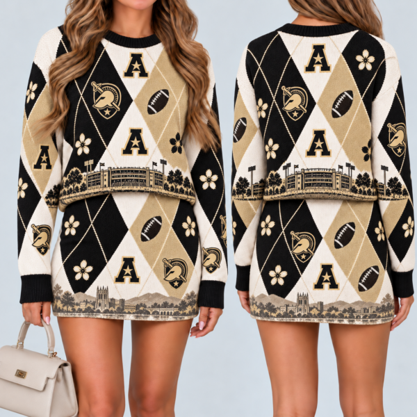 Army Black Knights Women's Argyle Shirt & Skirt Set
