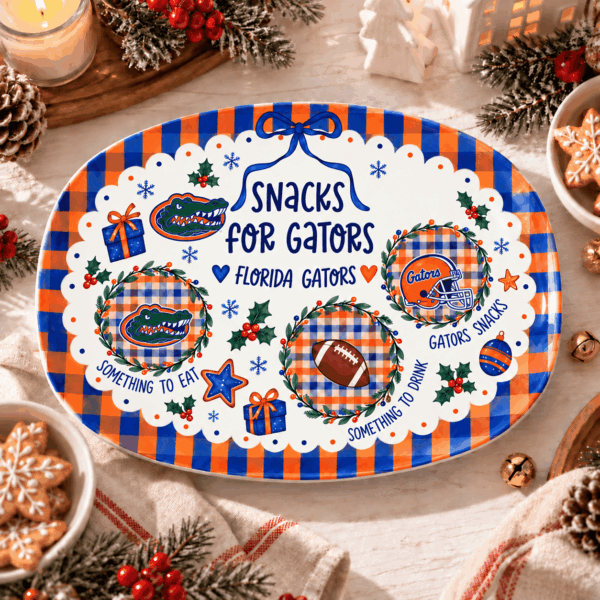 Florida Gators Christmas Plate for Family