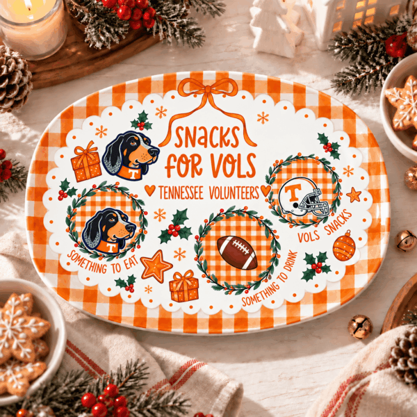Tennessee Volunteers Christmas Plate for Family