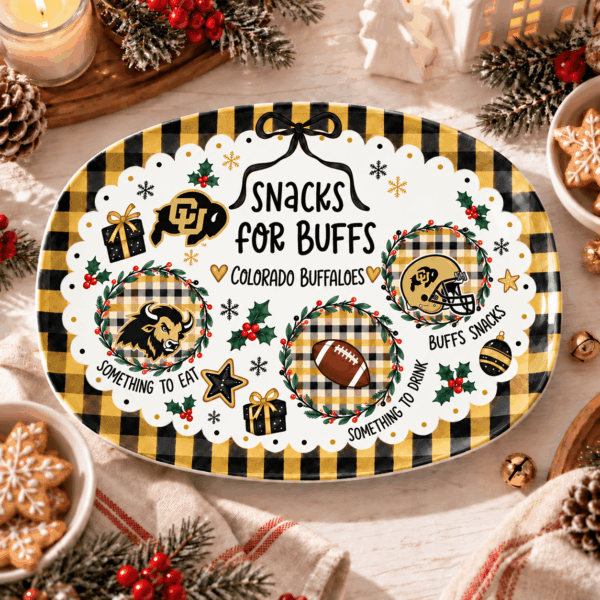 Colorado Buffaloes Christmas Plate for Family
