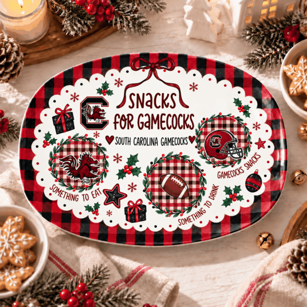 South Carolina Gamecocks Christmas Plate for Family