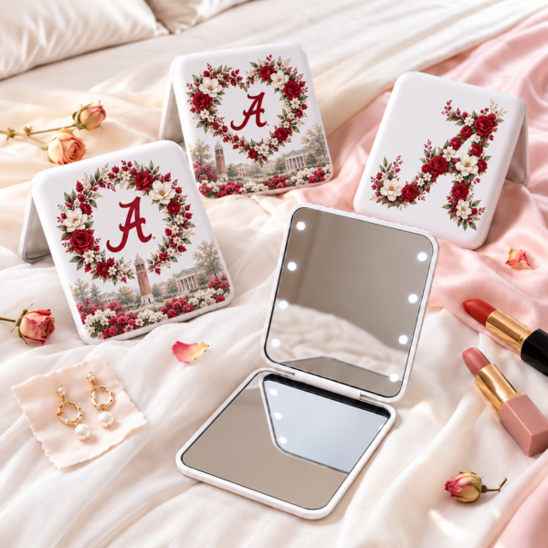 Alabama Crimson Tide Floral Mirror