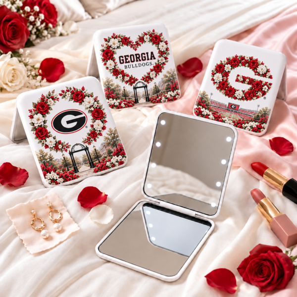 Georgia Bulldogs Floral Mirror