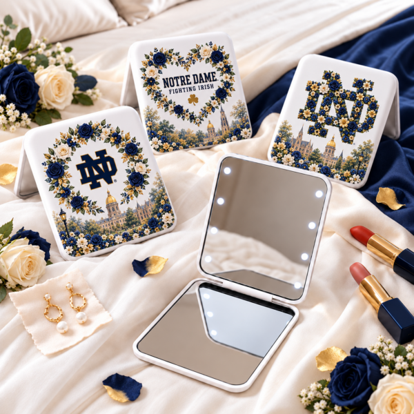Notre Dame Fighting Irish Floral Mirror