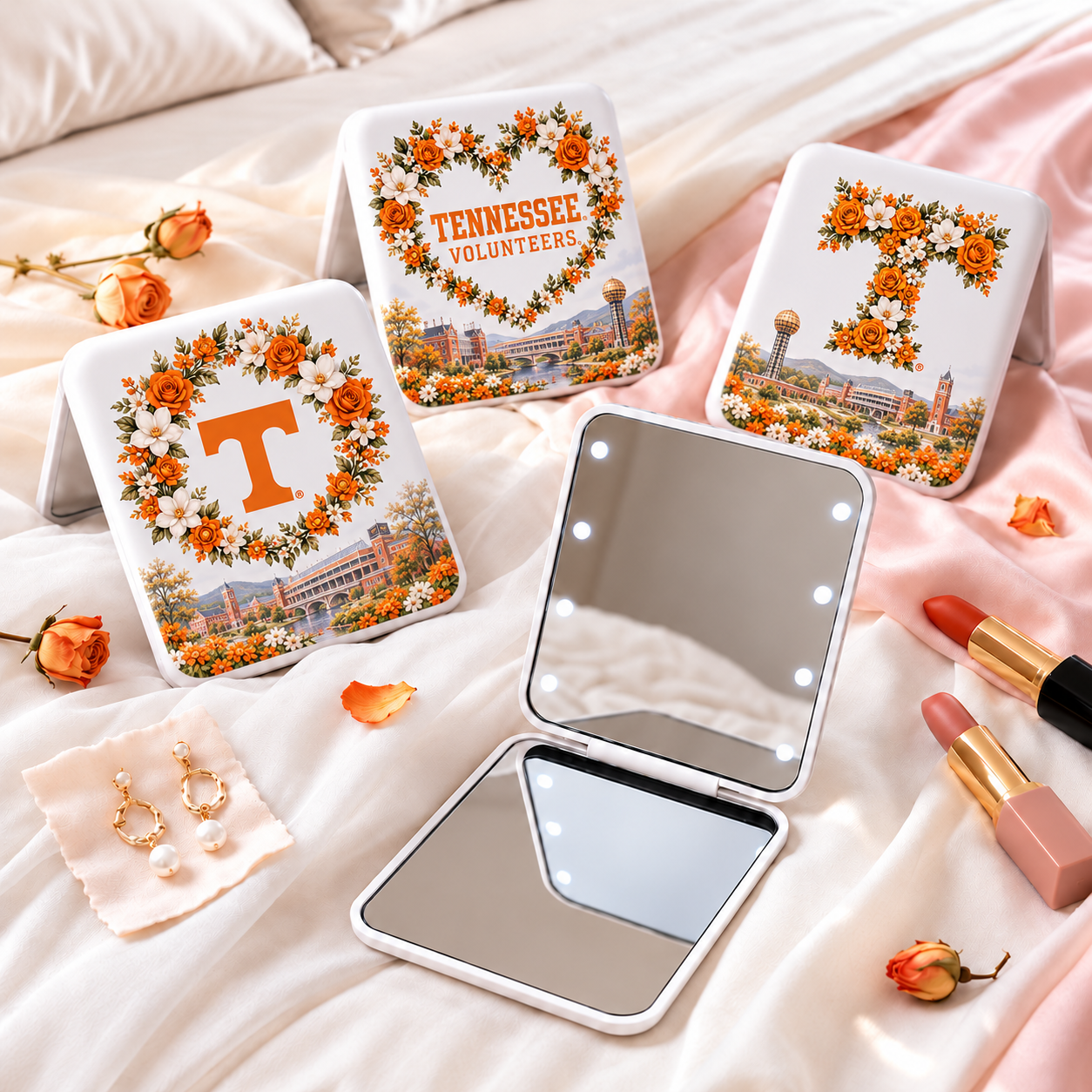 Tennessee Volunteers Floral Mirror
