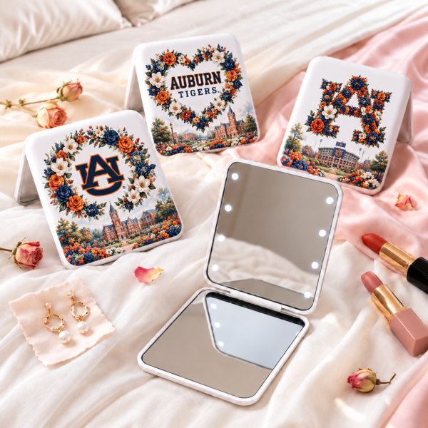 Auburn Tigers Floral Mirror