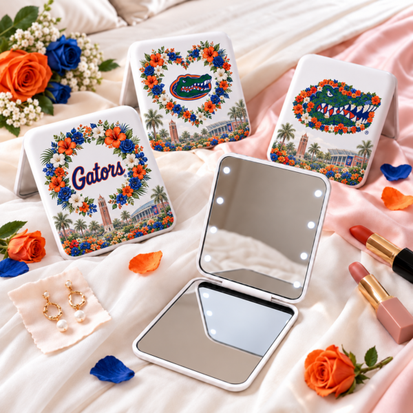 Florida Gators Floral Mirror
