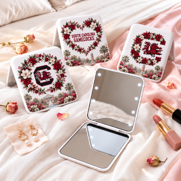 South Carolina Gamecocks Floral Mirror