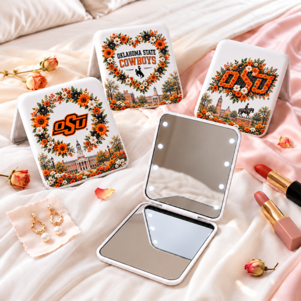 Oklahoma State Cowboys Floral Mirror