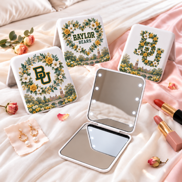 Baylor Bears Floral Mirror
