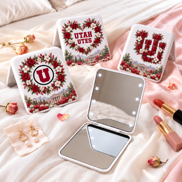 Utah Utes Floral Mirror