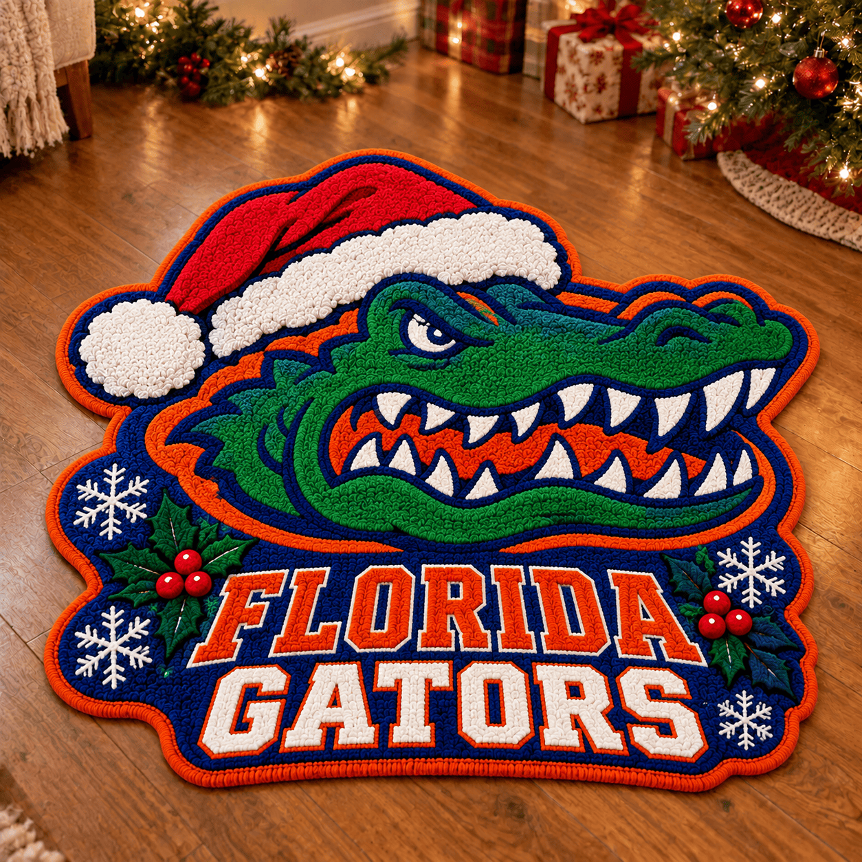 Florida Gators Custom Shape Floor Mat Chirstmas Gift