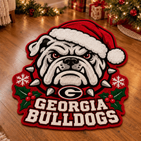 Georgia Bulldogs Custom Shape Floor Mat Chirstmas Gift