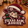 Texas A&M Aggies Custom Shape Floor Mat Chirstmas Gift