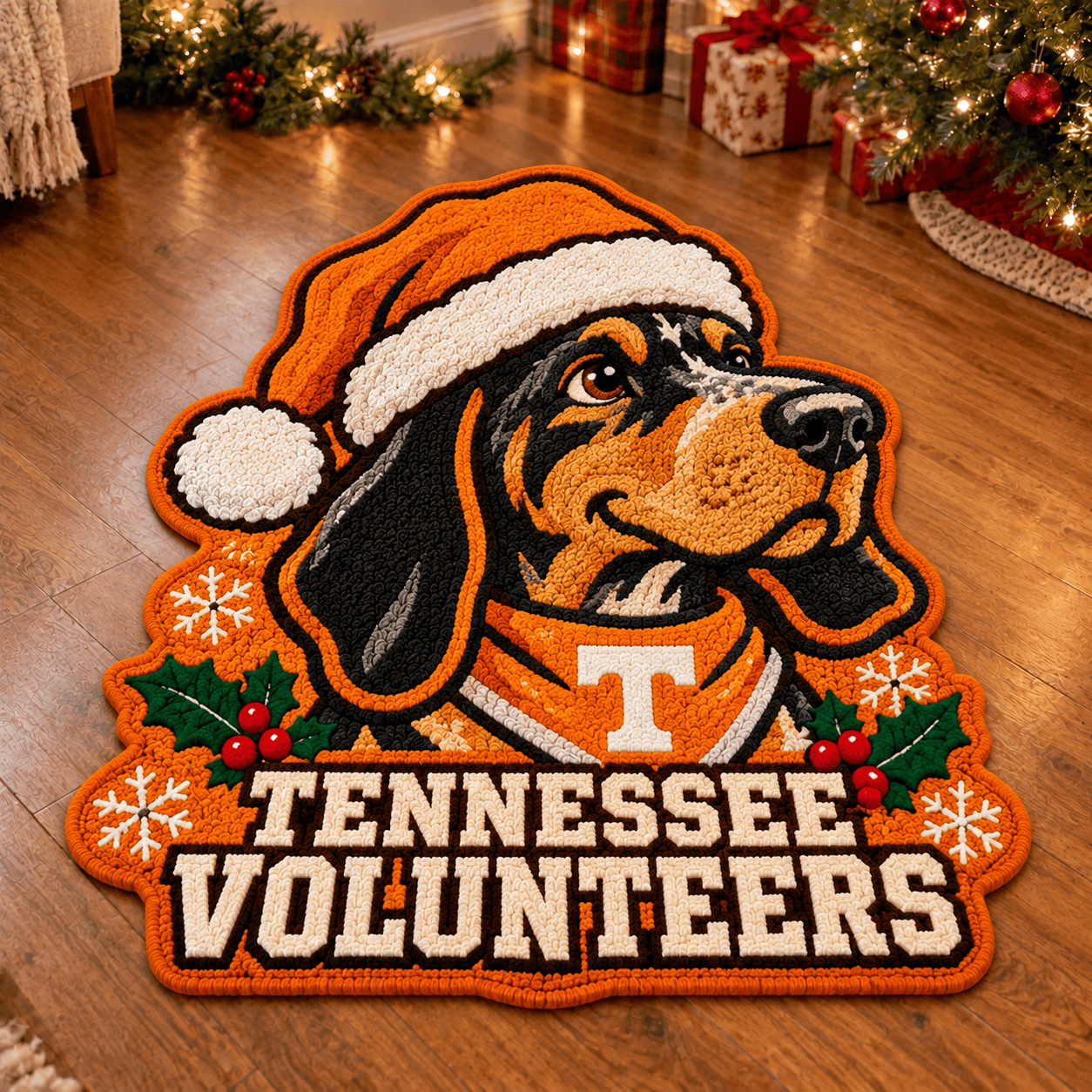 Tennessee Volunteers Custom Shape Floor Mat Chirstmas Gift