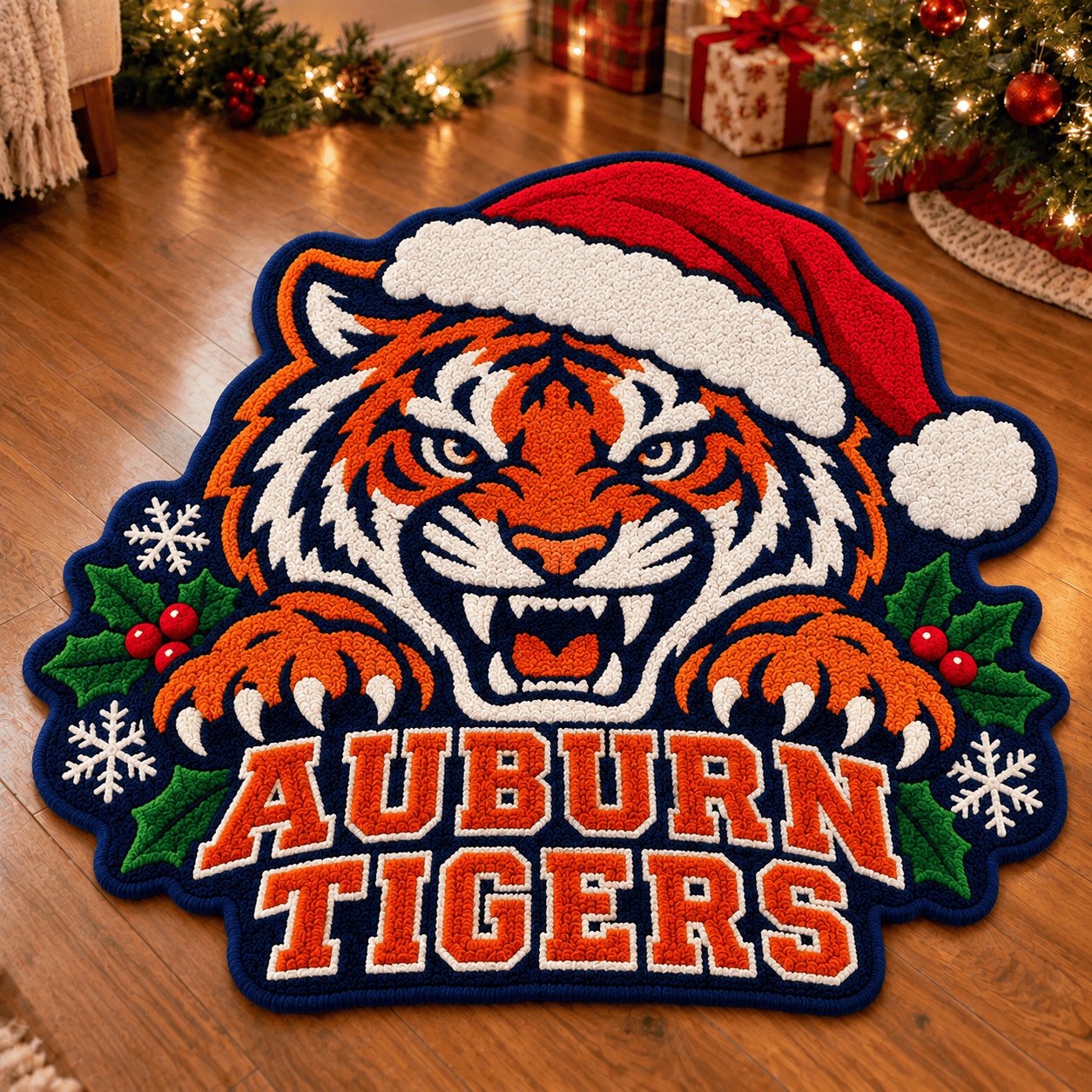 Auburn Tigers Custom Shape Floor Mat Chirstmas Gift