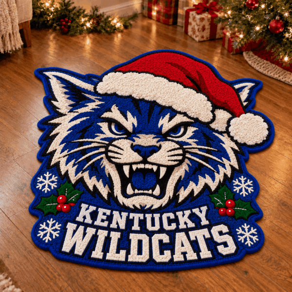 Kentucky Wildcats Custom Shape Floor Mat Chirstmas Gift