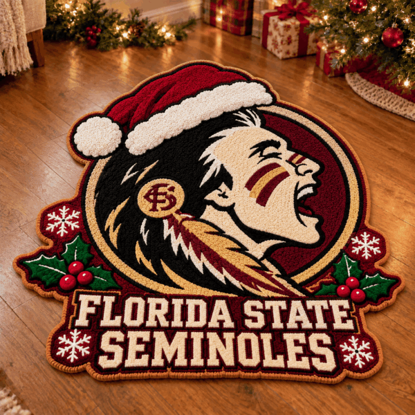 Florida State Seminoles Custom Shape Floor Mat Chirstmas Gift