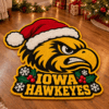 Iowa Hawkeyes Custom Shape Floor Mat Chirstmas Gift