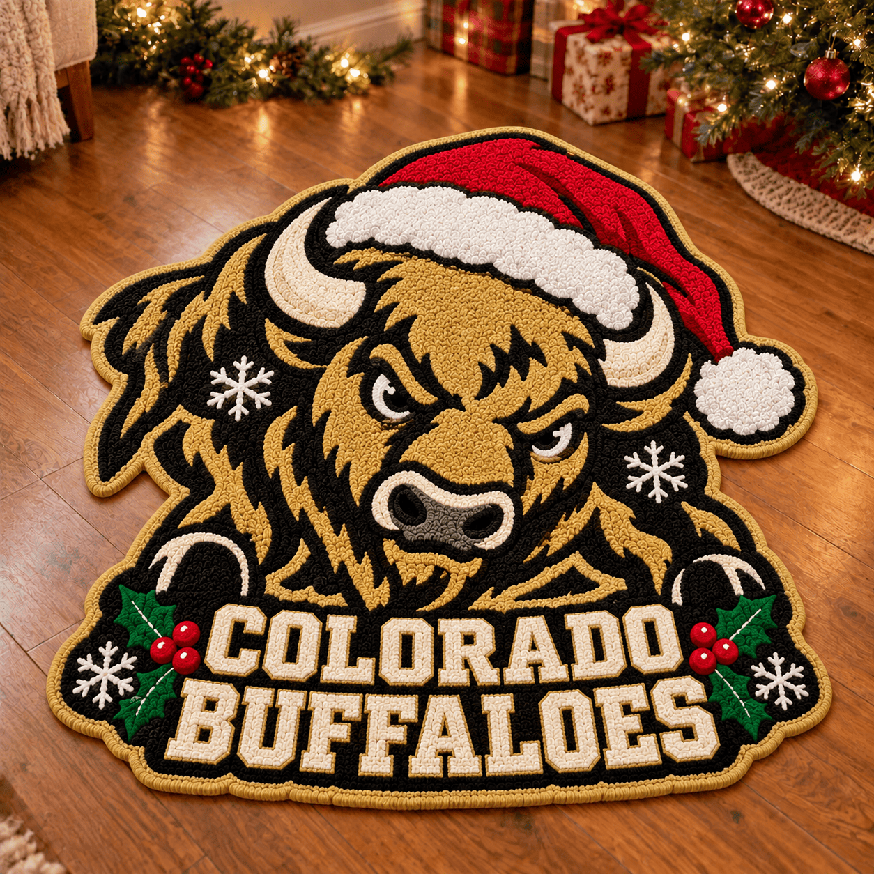 Colorado Buffaloes Custom Shape Floor Mat Chirstmas Gift