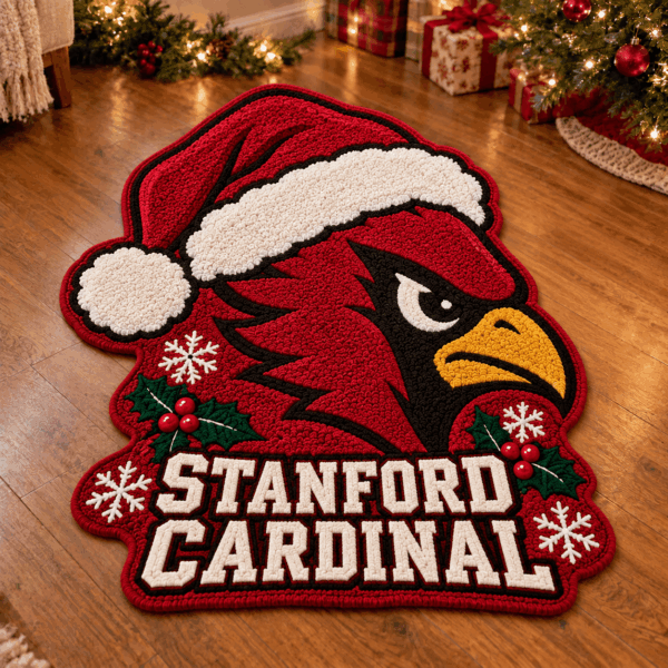 Stanford Cardinal Custom Shape Floor Mat Chirstmas Gift