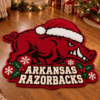 Arkansas Razorbacks Custom Shape Floor Mat Chirstmas Gift