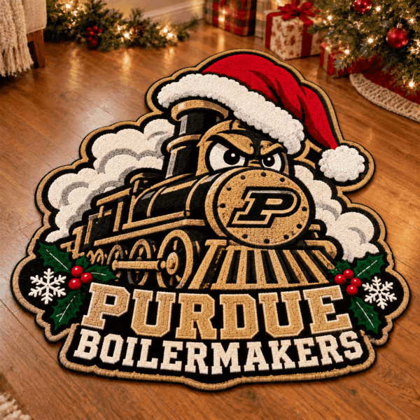 Purdue Boilermakers Custom Shape Floor Mat Chirstmas Gift