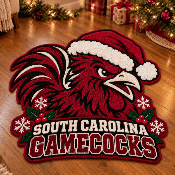 South Carolina Gamecocks Custom Shape Floor Mat Chirstmas Gift