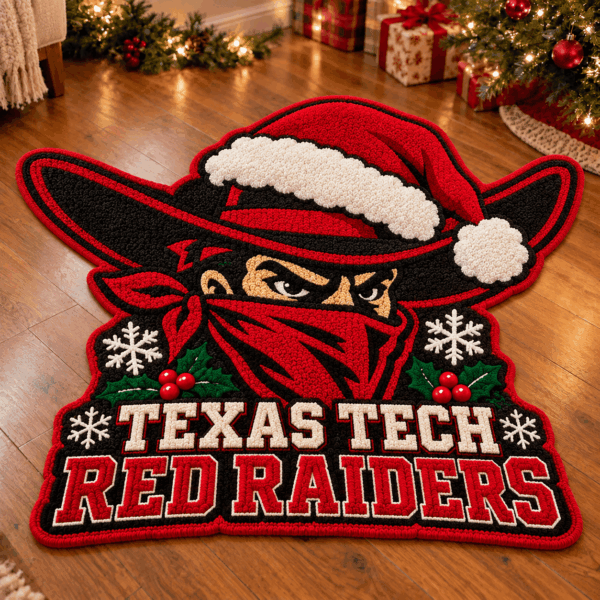 Texas Tech Red Raiders Custom Shape Floor Mat Chirstmas Gift