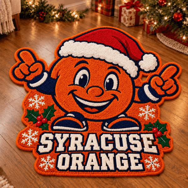 Syracuse Orange Custom Shape Floor Mat Chirstmas Gift