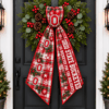 Ohio State Buckeyes Christmas Wreath Sash