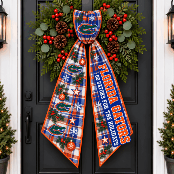 Florida Gators Christmas Wreath Sash