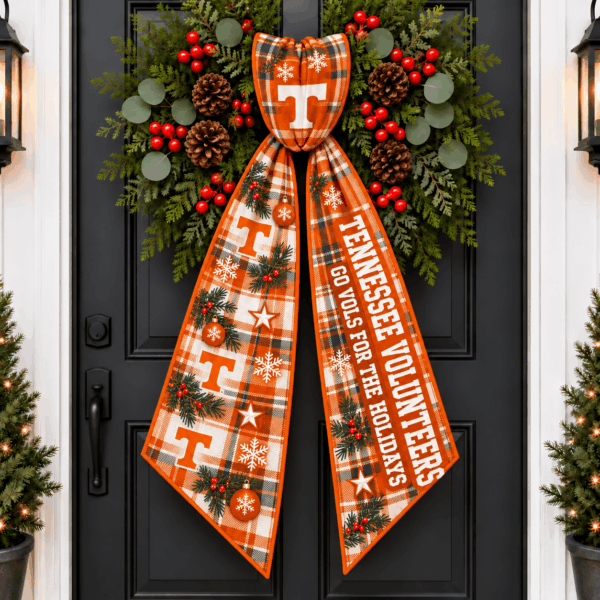 Tennessee Volunteers Christmas Wreath Sash