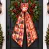 Clemson Tigers Christmas Wreath Sash