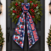 Ole Miss Rebels Christmas Wreath Sash