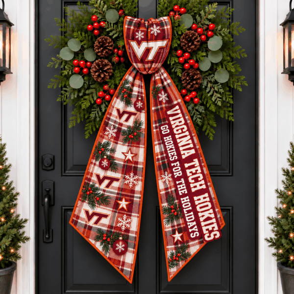Virginia Tech Hokies Christmas Wreath Sash