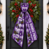 TCU Horned Frogs Christmas Wreath Sash