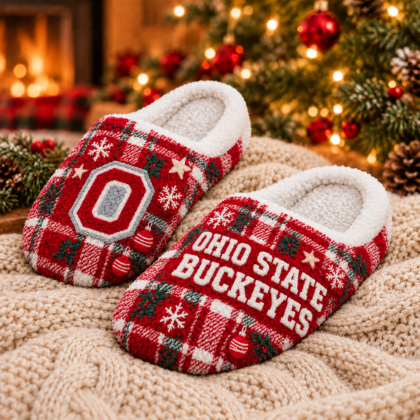 Ohio State Buckeyes Christmas Fluffy Sleepers