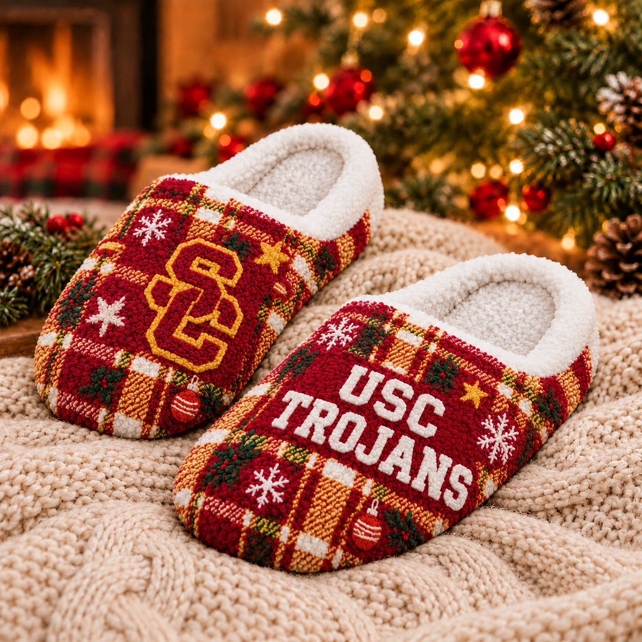 USC Trojans Christmas Fluffy Sleepers