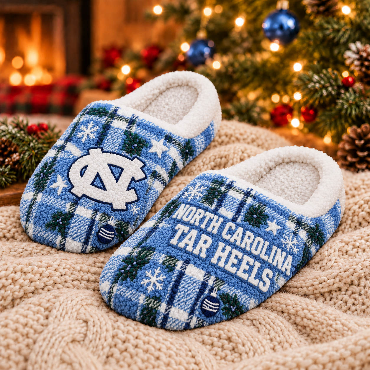 North Carolina Tar Heels Christmas Fluffy Sleepers