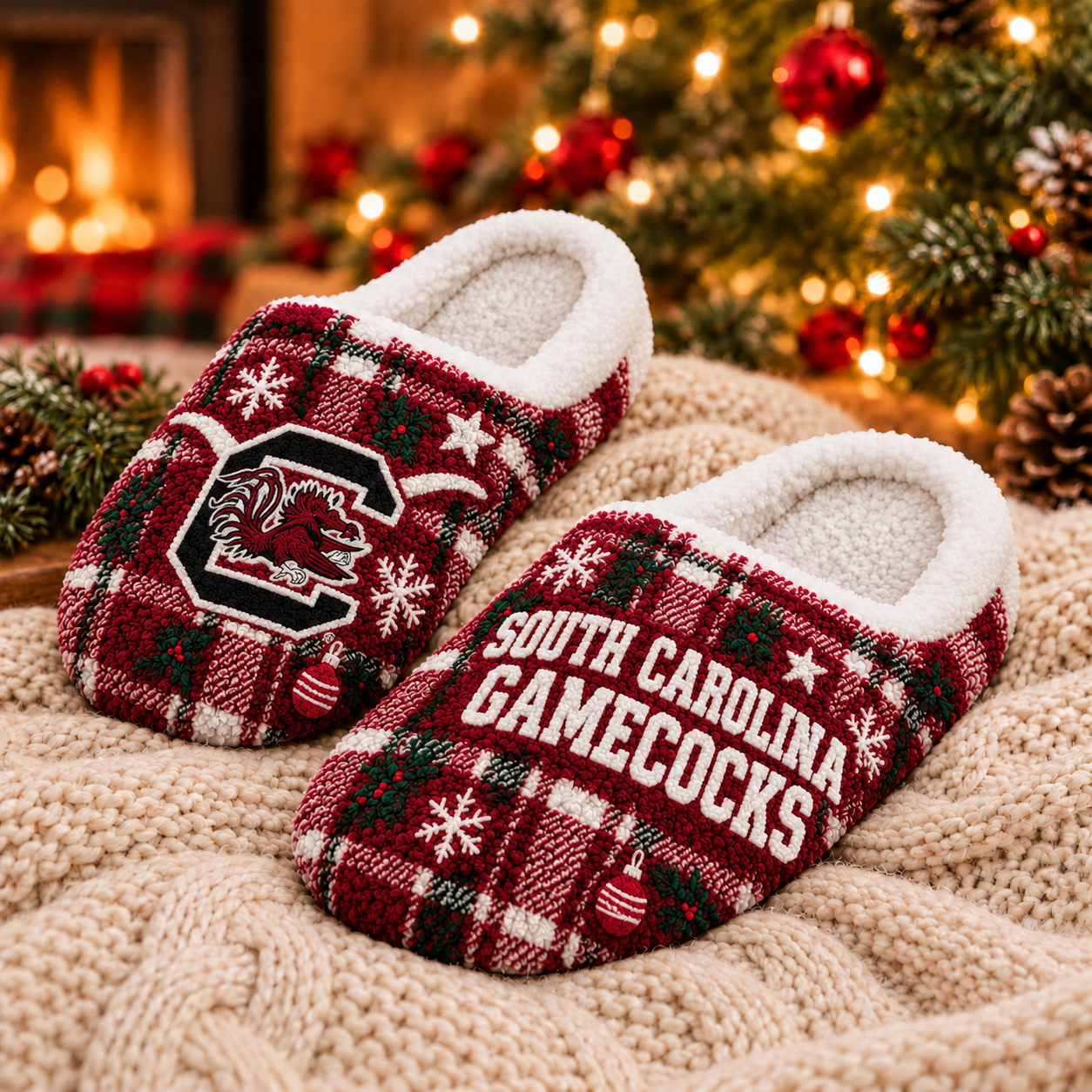 South Carolina Gamecocks Christmas Fluffy Sleepers