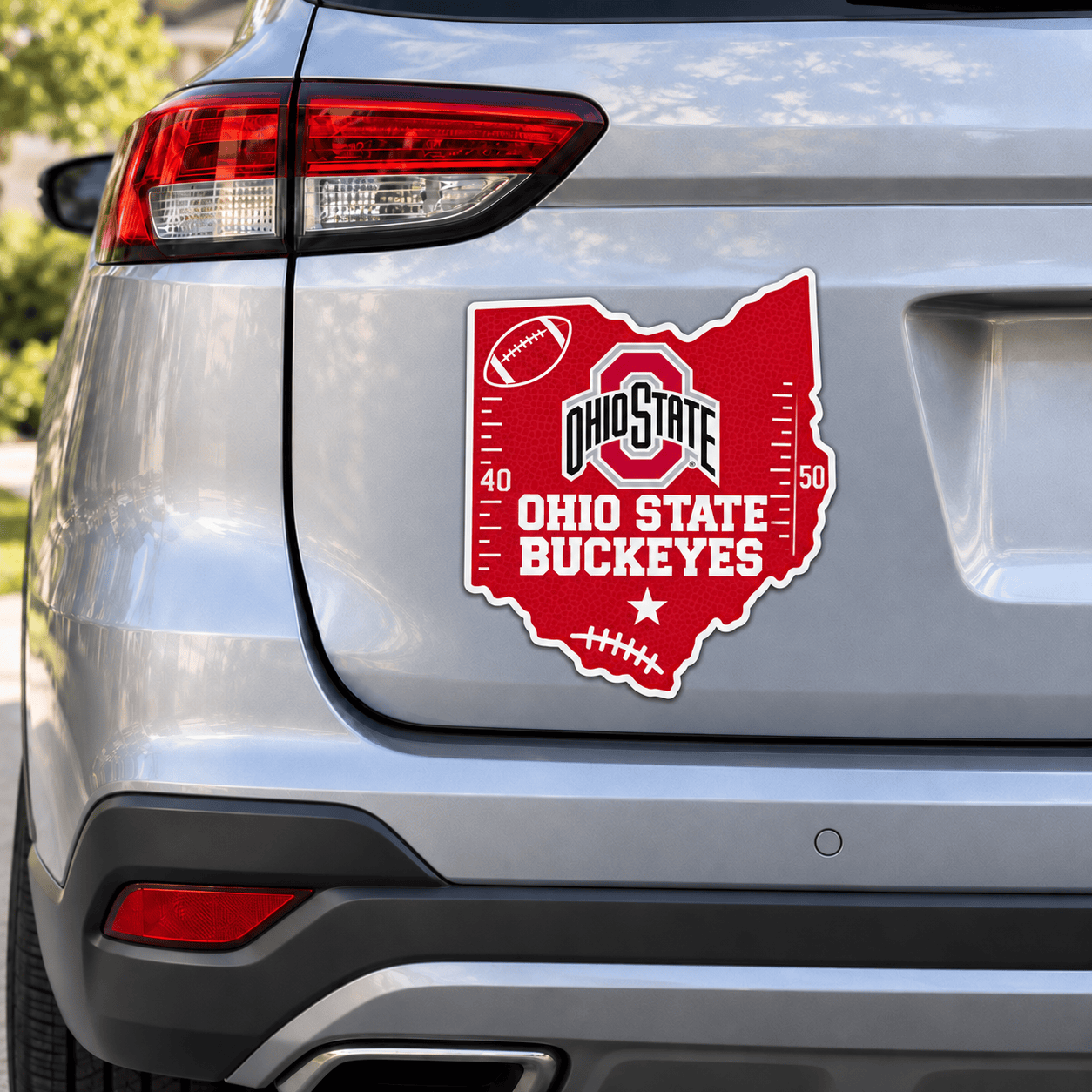 Ohio State Buckeyes Metal Car Sticker