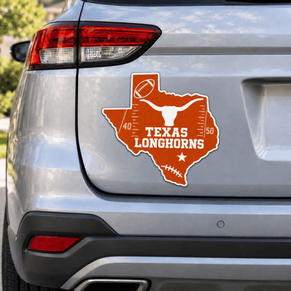 Texas Longhorns Metal Car Sticker