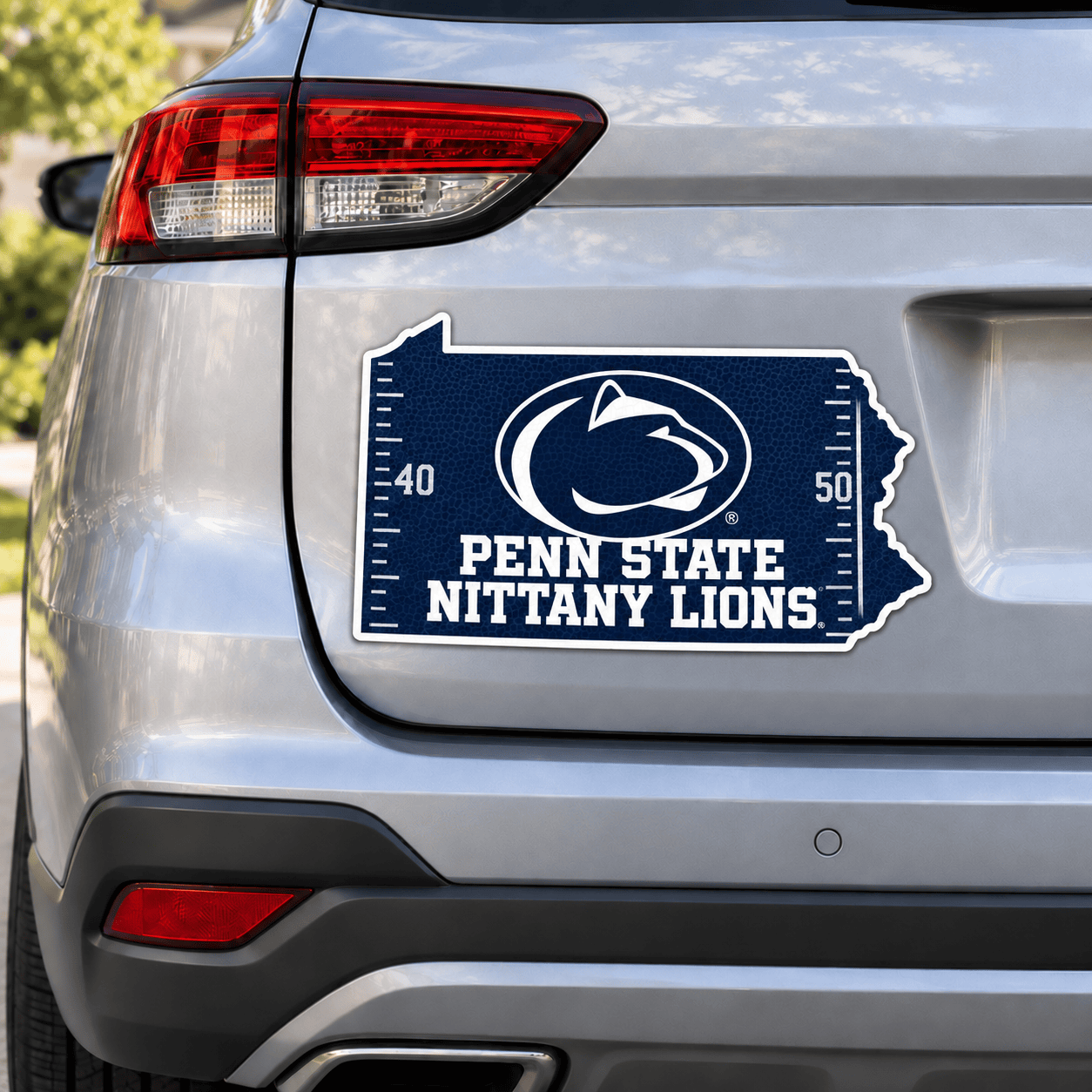 Penn State Nittany Lions Metal Car Sticker